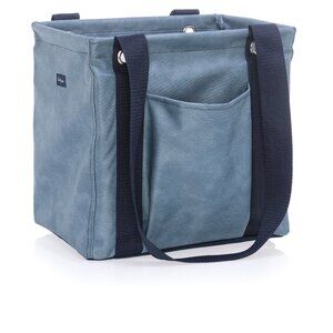 Small Utility Tote - Denim Distressed